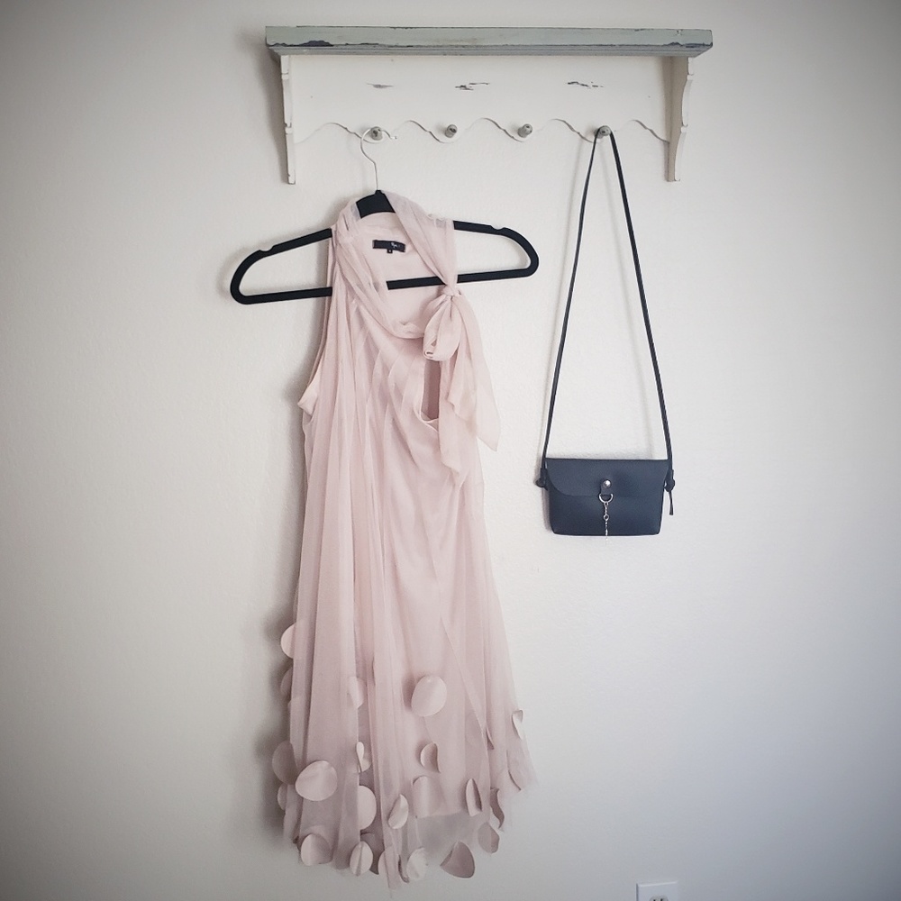Ryu | Blush Pink Flowy Halter Dress